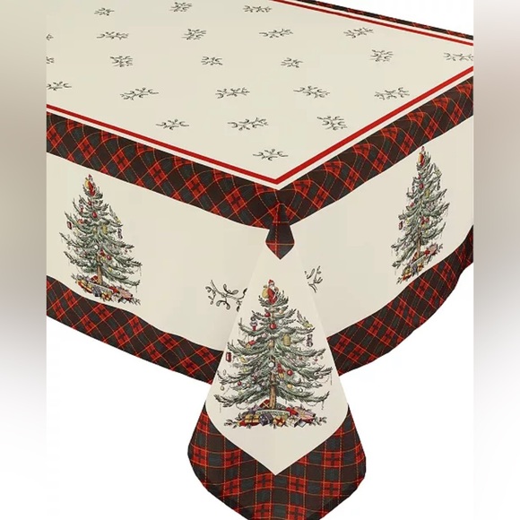 Spode Christmas Tree Tartan New in Package 60” x 102” - Picture 1 of 7